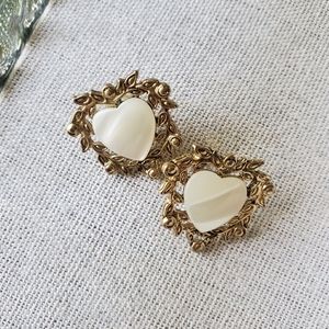 Vintage Heart Earrings
